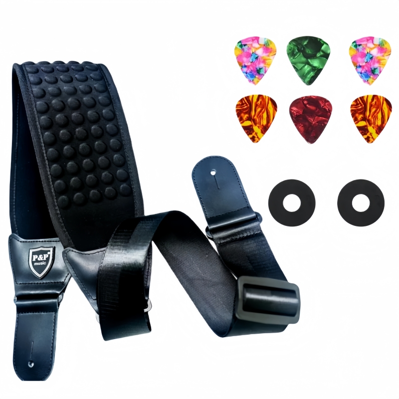 3D Printing Guitar - P&P Comfortabele 3D Spons Gitaarband Set