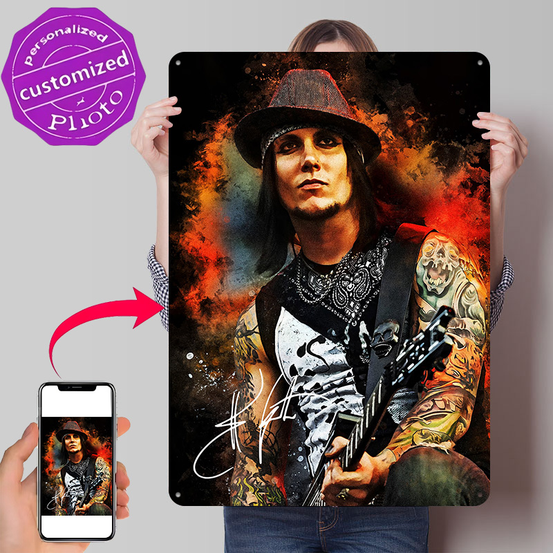 3D Printing Guitar - Synyster Gates Portret met Gitaar Poster