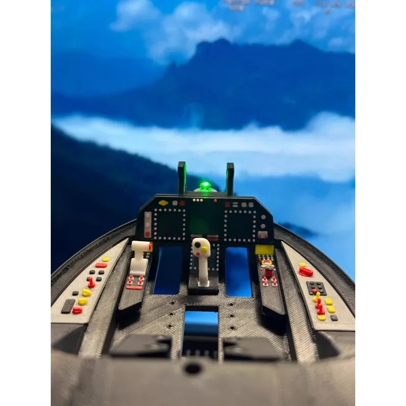 3D Printing Uav - 3D-geprinte kleurrealistische schaalmodelinterieur voor Finwing vaste