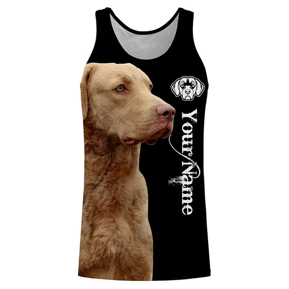 3D Printing Enthusiast - Gepersonaliseerde tanktop voor hondenliefhebbers, 3D-print, portretten