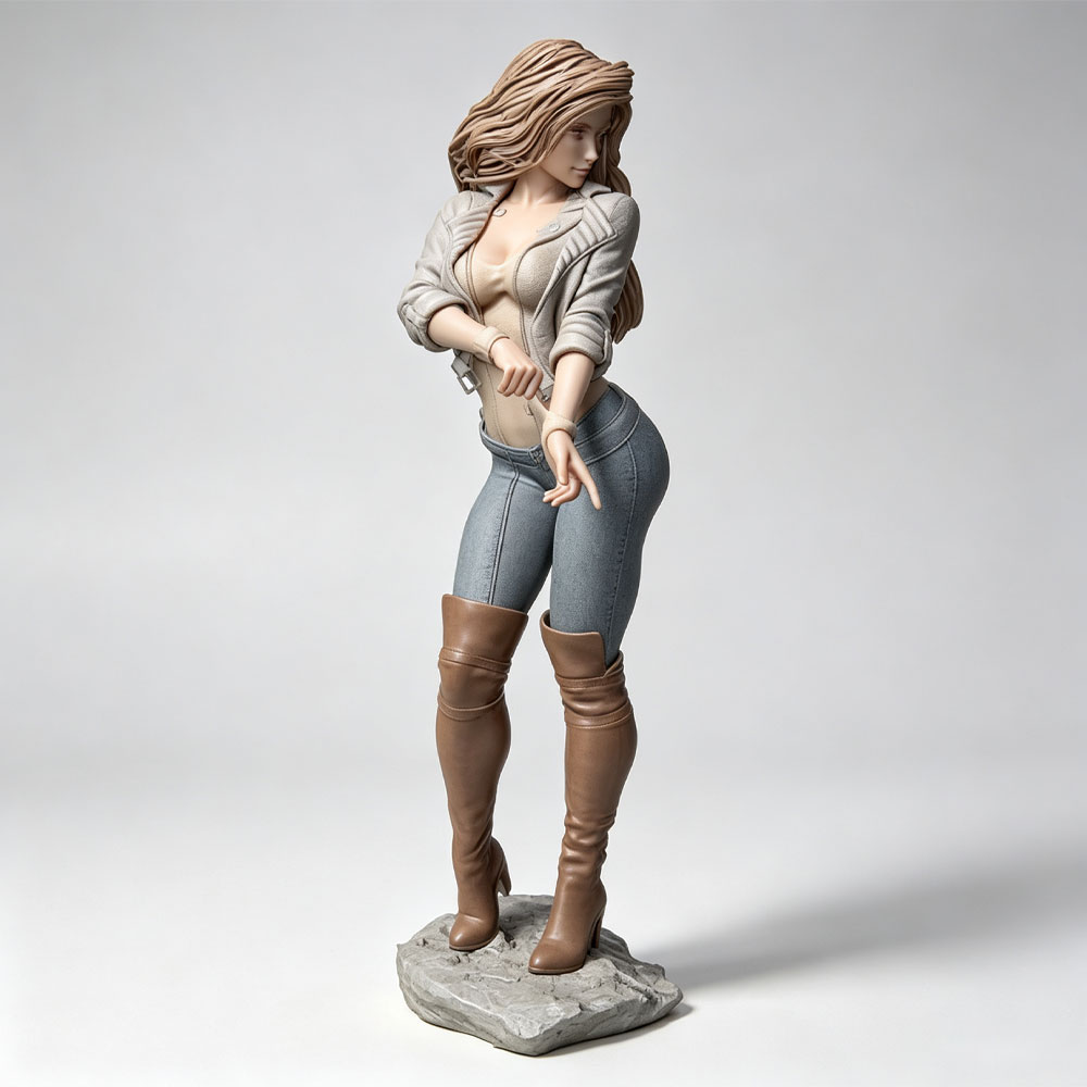 3D Printing Jobs - 1/24 Realistisch modieus vrouwelijk karakter, miniatuur