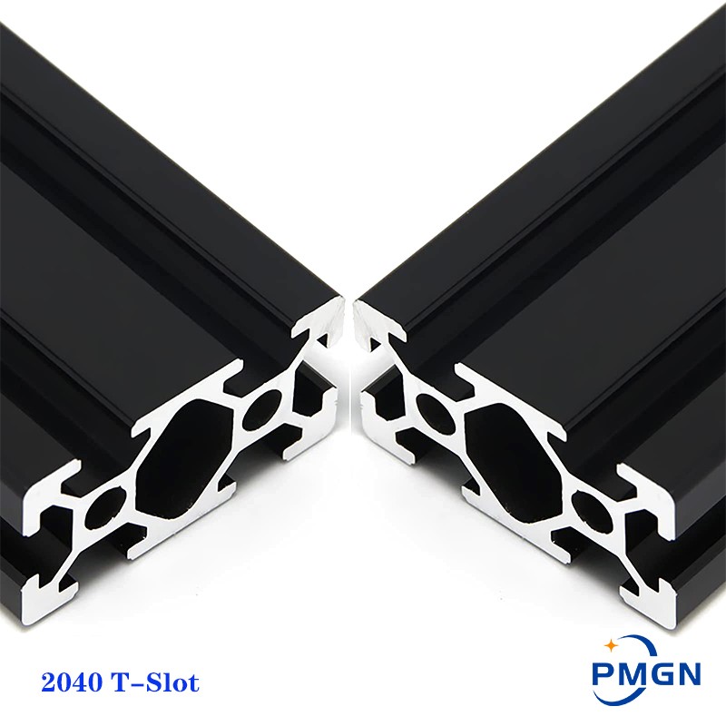 V Slot Aluminum Extrusion - 1Pcs Zwart 2040 T-Slot Europese Standaard