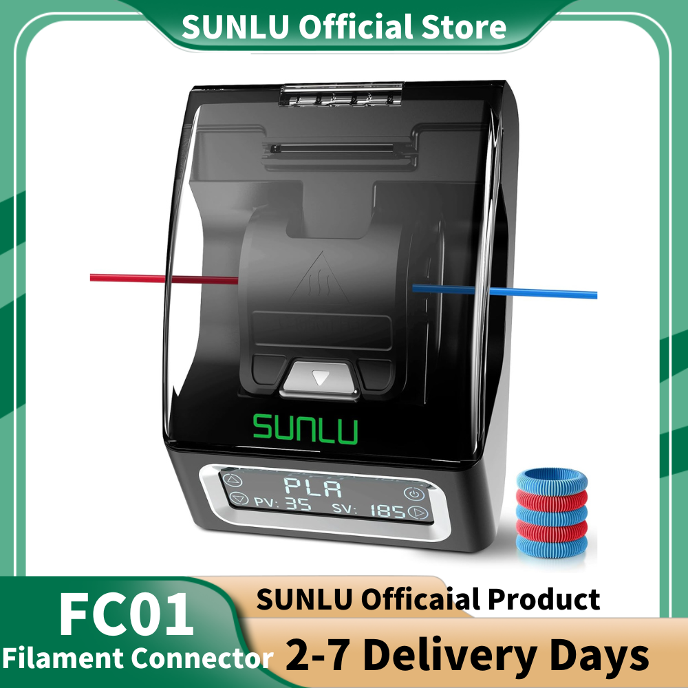 3D Printing Process - SUNLU FC01 Filamentconnector Snelle verwarming 3D-printfilament