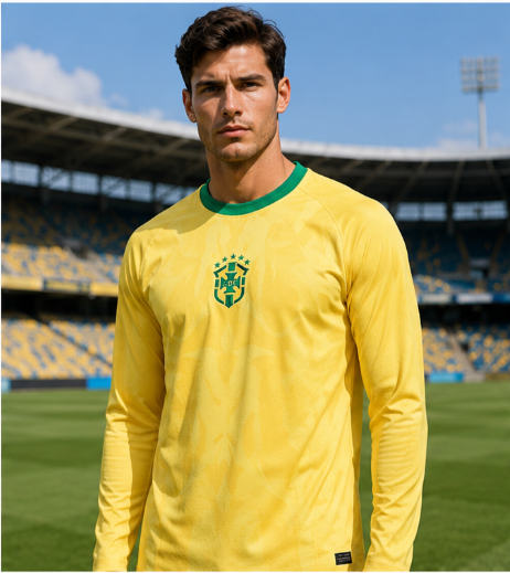 3D Printing Services - Brazilië 2026 Herdenkingseditie 3D-geprint voetbalshirt met