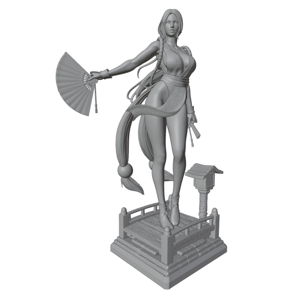 1/24 Sexy langharig meisje min - 3D Printing App recensie en prijs