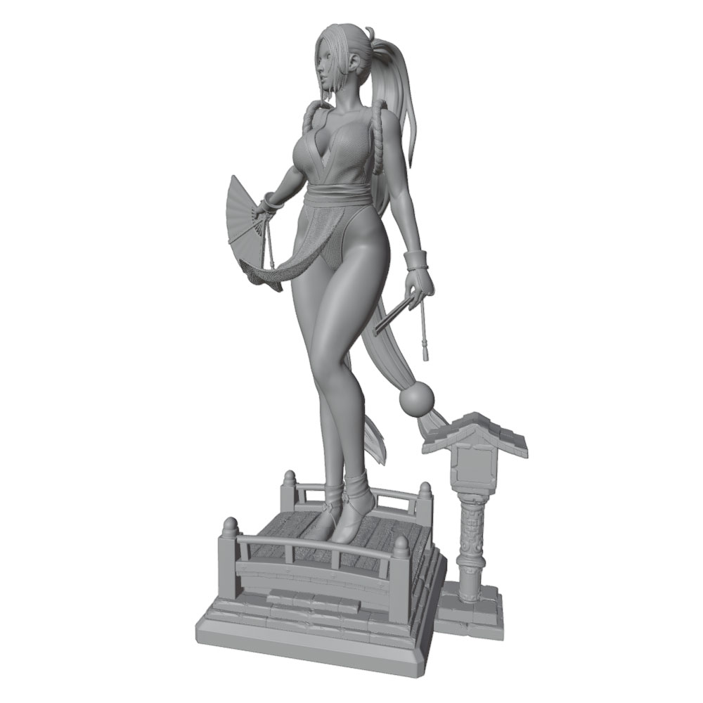 1/24 Sexy langharig meisje min - 3D Printing App recensie en prijs
