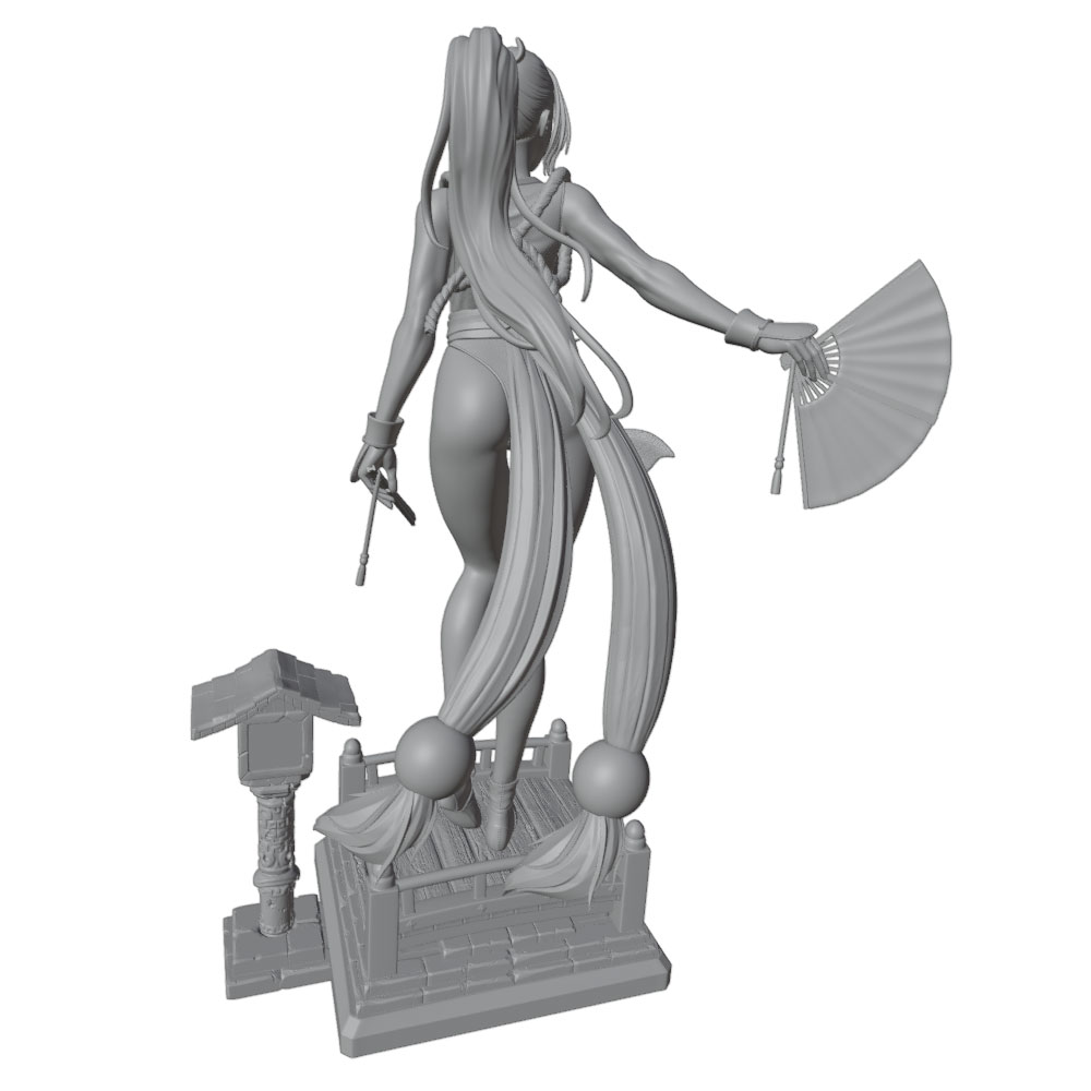 1/24 Sexy langharig meisje min - 3D Printing App recensie en prijs