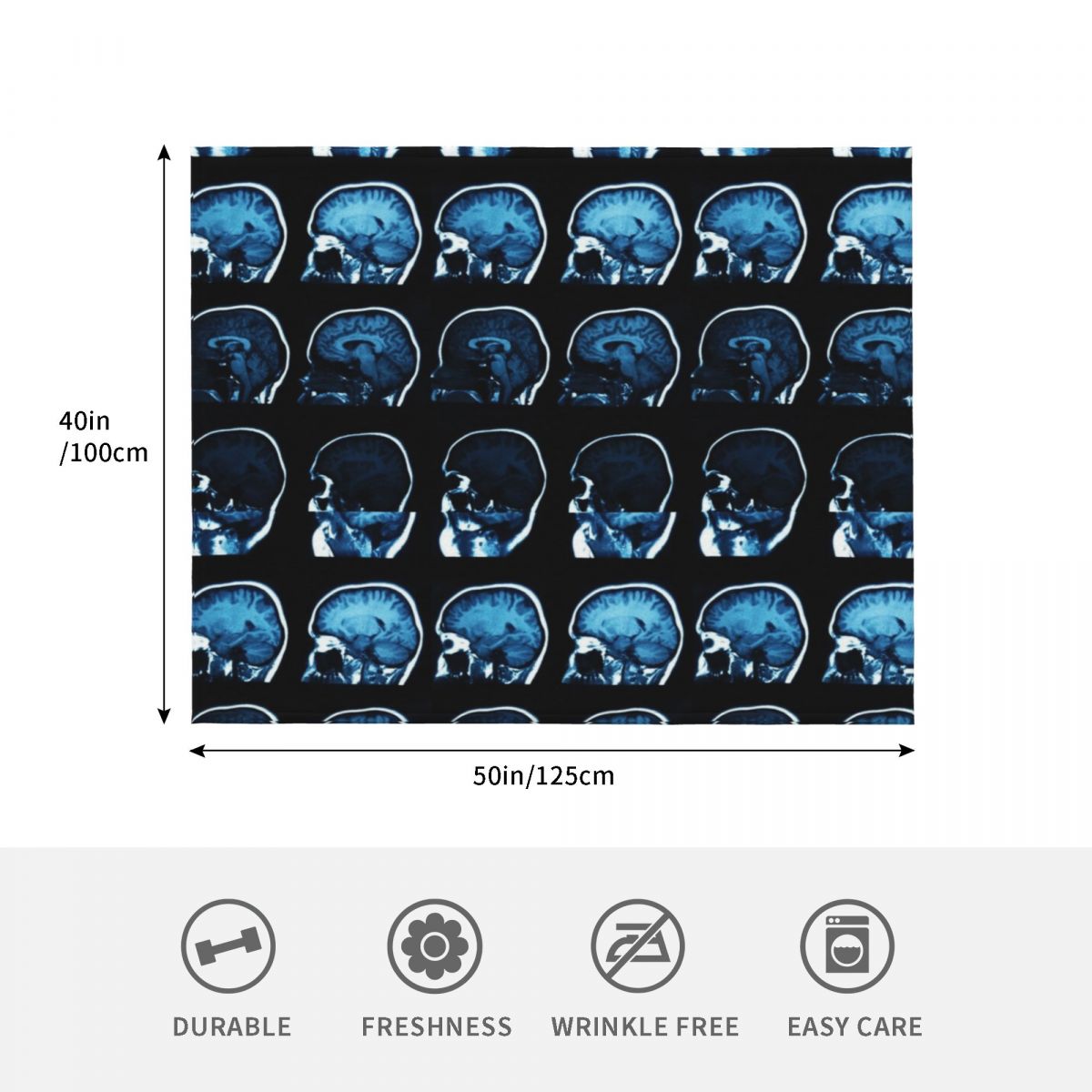 Brain MRI x-ray deken Gezellig - 3D Printing X Ray recensie en prijs