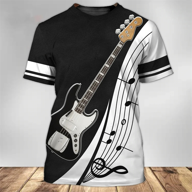 Mode 3d Gitaar Print T-Shirt V - 3D Printing Guitar recensie en prijs