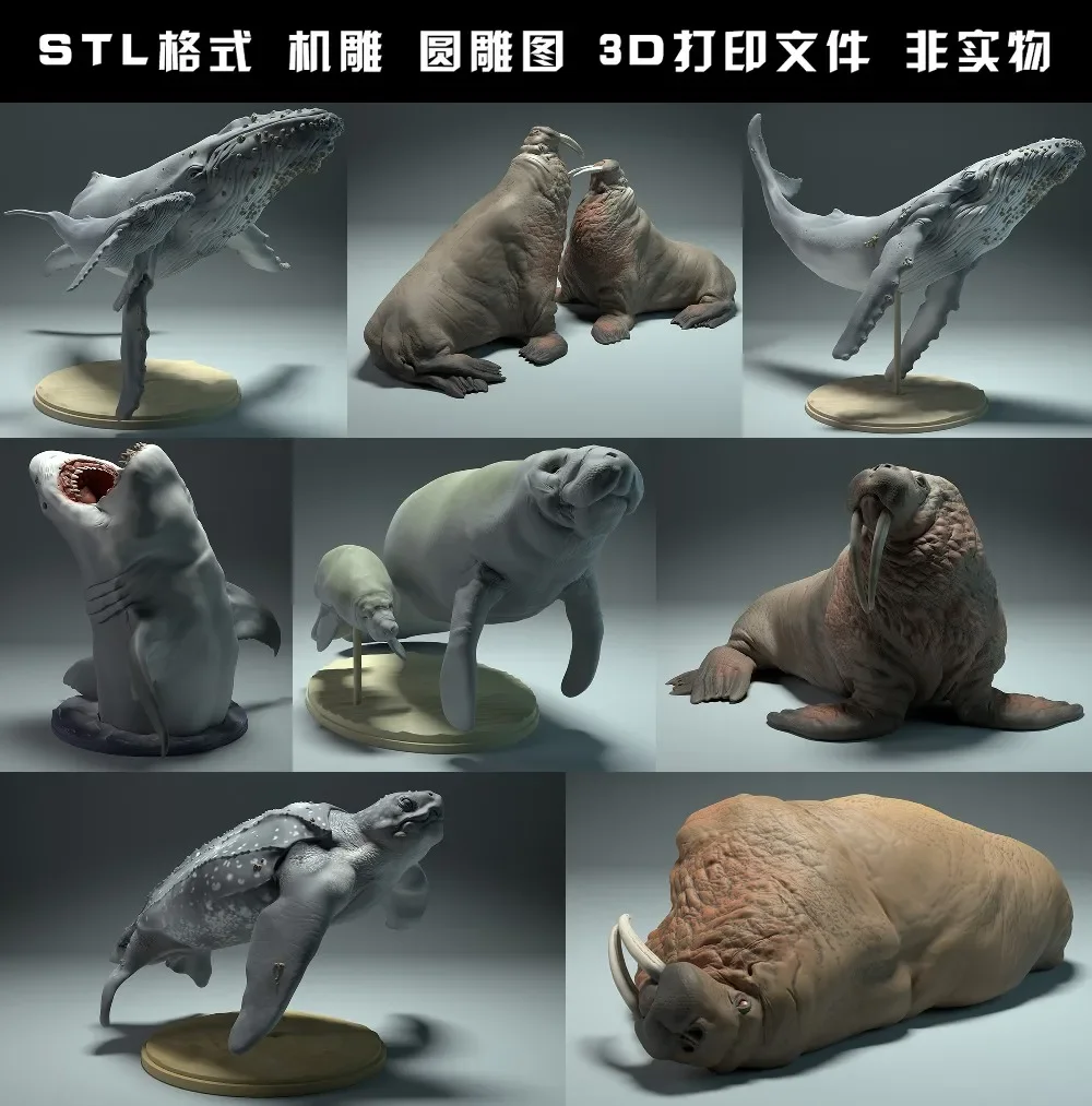 Dieren, Ijsbeer, Takin, Wolf,  - 3D Printing File Stl recensie en prijs
