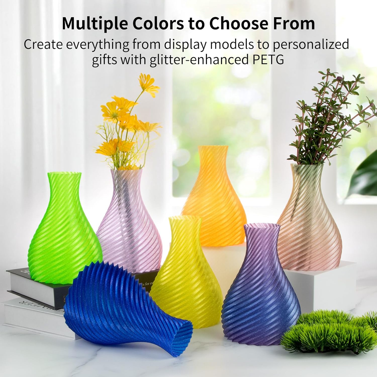 Glitter PETG Filament 1.75mm,  - 3D Printing Glass recensie en prijs