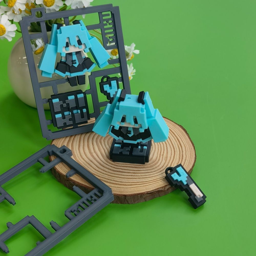 3D-geprint schattig pixel Hats - 3D Printing Model Free recensie en prijs